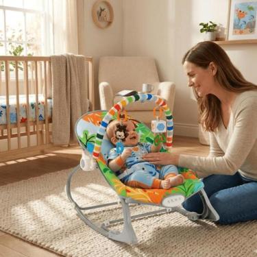 Imagem de Cadeirinha descanso Smile vibratória com Ruído Branco para o bebê - Zo