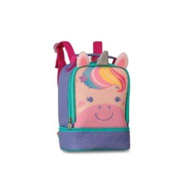 Imagem de Lancheira Soft Unicornio Lilas e Verde CP2655L Clio Style