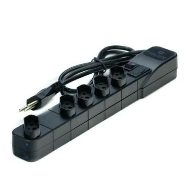 Imagem de Filtro De Linha Fiolux Protect 4T+1T Espacada Preto 1mt