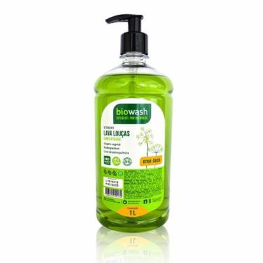 Imagem de Detergente Lava Louça Biowash Erva Doce Biodegradável 1L com Pump