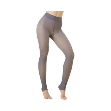 Imagem de Meia-calça Térmica Feminina De Inverno 80g-300g Sem Costura, Alta Elas