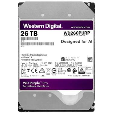 Imagem de Hd WD 26tb Wd Purple Pro 3.5" Sata 3 7200rpm - Wd260purp