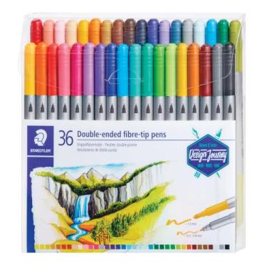 Imagem de Caneta Hidrocor Ponta Dupla, Staedtler, 3200 TB36, 36 Cores