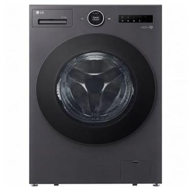 Imagem de Lava e Seca LG Smart 18 kg IA Black Inox WD18GNTS6B, 220V, Preto