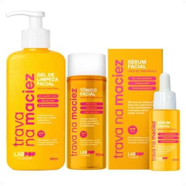 Imagem de Kit LabPop by Labotrat Trava na Maciez: Gel de Limpeza, Tônico Facial 