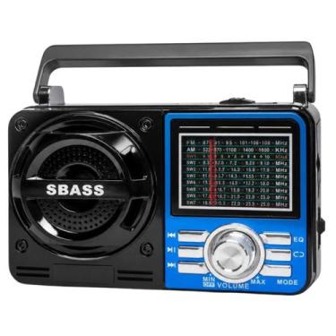 Imagem de Rádio Portátil Analógico Recarregável AM/FM SW Bivolt - Dexin