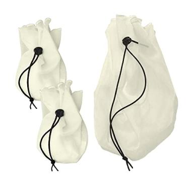 Imagem de Kit Coador Voal Pérola 2 PP + 1 Médio Suco Verde Detox Kefir