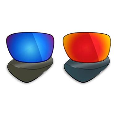 Imagem de 2 pares de lentes polarizadas de substituição da Mryok para óculos de sol Oakley Drop Point – Opções