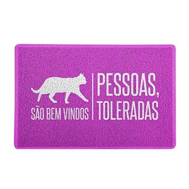 Imagem de Capacho/Tapete 60 x 40 cm - Gatos São Bem Vindos Rosa, Beek Geek's Stuff