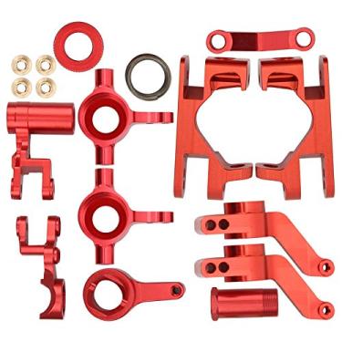 Imagem de Copo do eixo traseiro Rc, robusto e firme, usinagem cnc precisa, acessórios rc duráveis ​​para 1/10 4x4 caminhão de corte para peças rc(vermelho)