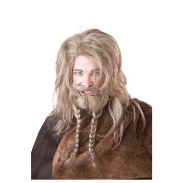 Imagem de California Costumes Peruca feminina Viking para barba e bigode, Loiro, tamanho nico