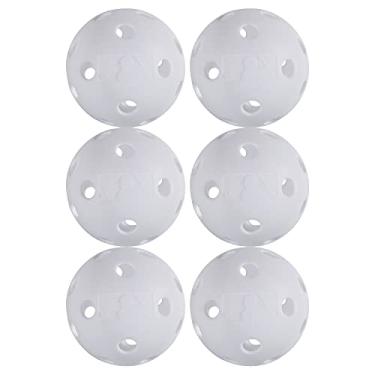 Imagem de Bolas de Beisebol de Plástico Franklin Sports Indestruct-A-Ball - Tamanho Oficial da MLB - Branco - Pacote com 6
