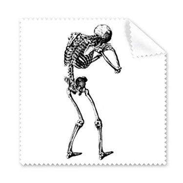 Imagem de Pano de limpeza de esqueleto humano traseiro limpador de óculos 5 peças