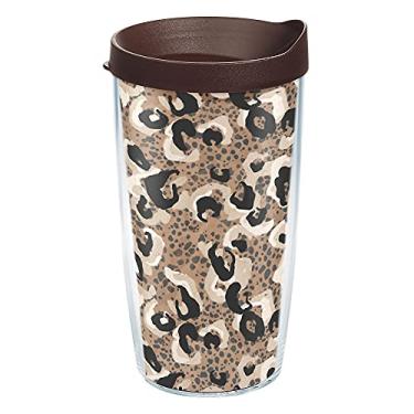 Imagem de Tervis Copo isolado de parede dupla Spotted Jaguar feito nos EUA, 473 g, transparente