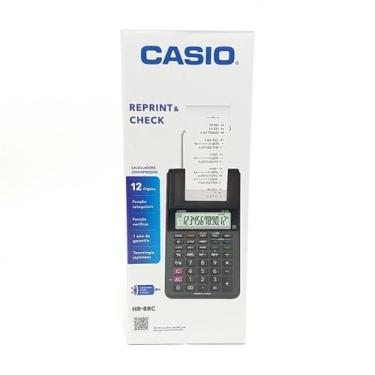 Imagem de Calculadora Casio Hr-8Rc 12 Dígitos Com Bobina - Preto