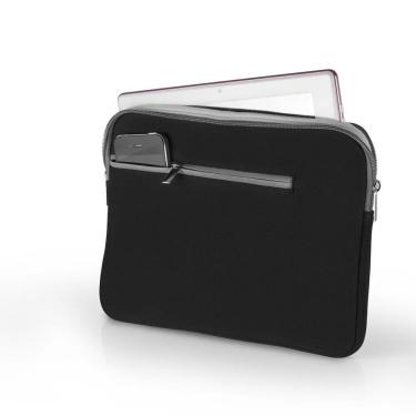 Imagem de Case Neoprene para Notebook até 15,6 Pol, Preto e Cinza Multilaser - BO400