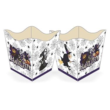 Imagem de Cachepot de Papel Halloween Monstros - 10 Unidades