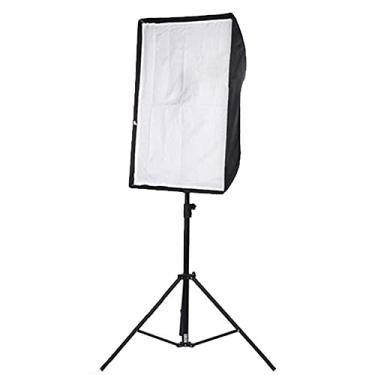 Imagem de Greika Softbox Luz Contínua 50x70cm Soquete e27 - Kit com Tripé, Difusor Branco, Tripé de Iluminação 2m, Bolsa de Transporte