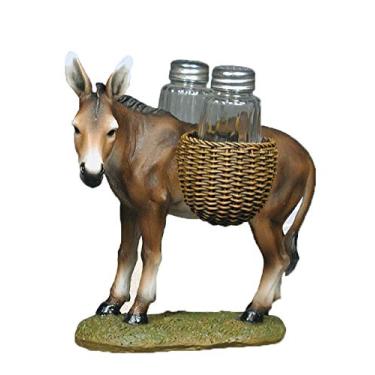 Imagem de DWK donkey Mule Animal Selas de Spice Estatueta Saleiro Pepper Shakers Holder Cozinha Decoração Centerpiece Farmers