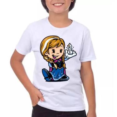 Imagem de Camiseta Infantil Olaf Frozen Disney Elza Ana Modelo 3 - King Of Print