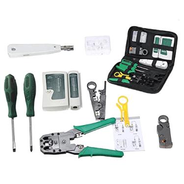 Imagem de Tingpai 9 em 1 LAN Network F le Crimper cate Kit Fer menta de Mão Cat5 RJ45 RJ11 RJ12 Decapagem Fazer Teste do Conector E ernet