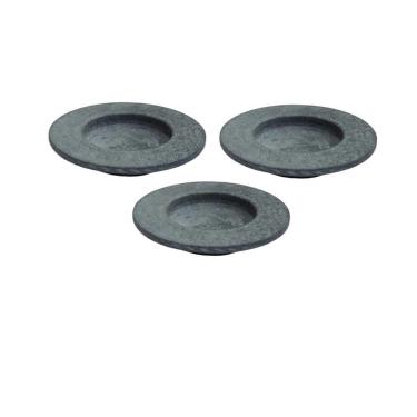 Imagem de Kit 3 Pratos Risoto Massa Chapéu Invertido Pedra Sabão 22Cm