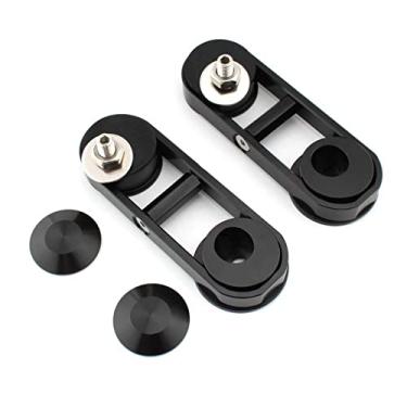 Imagem de FINMOKAL Suporte de realocação de retrovisor ajustável preto para Harley Street Glide 2014-Up