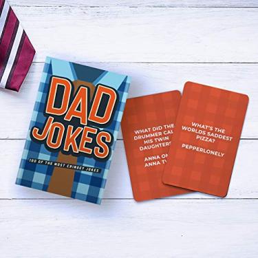 Imagem de Gift Republic Dad Jokes 100 Hilarious Dad Joke Cards World's Funniest Dad Jokes & Puns Funny Father's Day Birthday for Dad Granddad