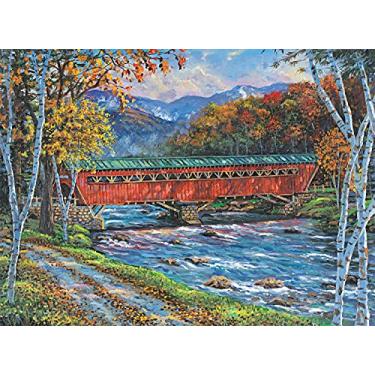 Imagem de Buffalo Games - Ponte coberta Tafts Villa – Quebra-cabeça de 1000 peças