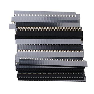 Imagem de Qunqi 60 peças 40 pinos 2,54 mm linha única fêmea reta PCB faixa conectora para escudo Arduino
