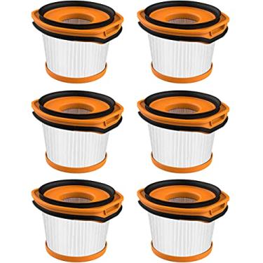 Imagem de Fette Filter - Filtro de substituição removível e lavável à mão para o seu sistema Shark WANDVAC. Compare com a peça #XFFWV360 - Pacote com 6