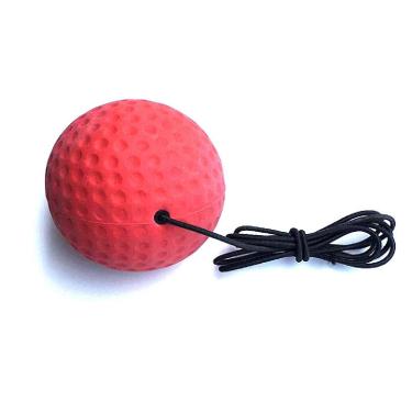 Imagem de MOOKEENONE Bola de luta para treinador de boxe, Reflex Boxing Reaction Training Boxer Speed Punch Head Cap String Ball