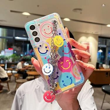 Imagem de Capa de corrente de mão de flor fashion para Samsung Galaxy S20 FE S21 Note 20 S22 Ultra A13 A33 A53 A73 A32 A21S A51 A71 Smile TPU Cover, SmileSL, Para Samsung S21 FE