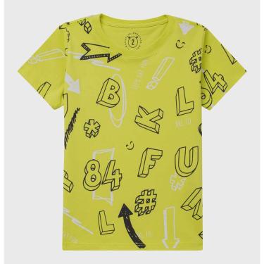Imagem de Conjunto Infantil Menino Camiseta Letters e Bermuda Nylon Preto