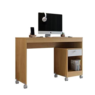 Imagem de Escrivaninha Mega Giga 1,20m 1 Gaveta Cinamomo,Off White Valdemóveis