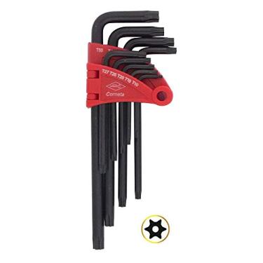 Imagem de Corneta Jogo De Chave Torx Curta Com Guia 9 Peças 3124051