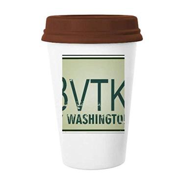 Imagem de Caneca de cerâmica com estampa de número de carro americana americana copo de cerâmica