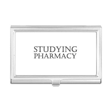 Imagem de Porta-cartões de visita com frases curtas para estudar farmácia