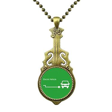 Imagem de DIYthinker Plugue de carregamento energético para veículos que protegem o meio ambiente, colar de joias antigas com pingente de música