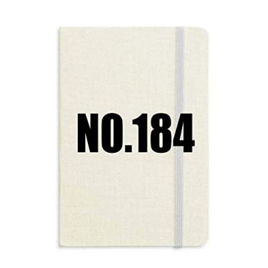 Imagem de Lucky No. 184 Caderno com nome de números, capa dura para diário clássico A5 presente