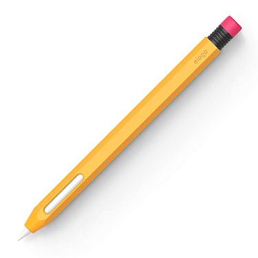 Imagem de elago Compatível com Apple Pencil Pro e Apple Pencil 2ª geração, compatível com carregamento magnético, toque duplo, aperto, tátil (leia as instruções de instalação - amarelo)