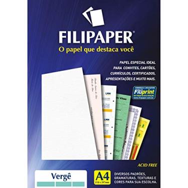 Imagem de Filiperson Classics Papel Pérola para Trabalhos Manuais, Branco, A4