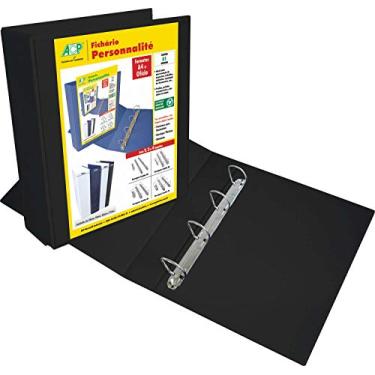 Imagem de ACP 4750PR, Pasta Personalite, Oficio, 75 mm, 4 Argolas, Preta