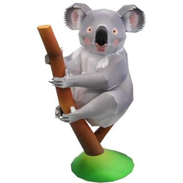 Imagem de Quebra Cabeça 3D Animal Safalri Miniatura Urso Koala Colagem Papercraft - HAS BRASIL