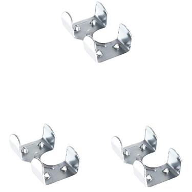 Imagem de Grampos de corda duplos resistentes banhados a zinco servem para cordas de 1,9 cm, 1,3 cm, 1,2 cm e 1,2 cm – Vários , 3 Pack, Zinc Plated - Measures 3/4" – Fits (2) 3/8”