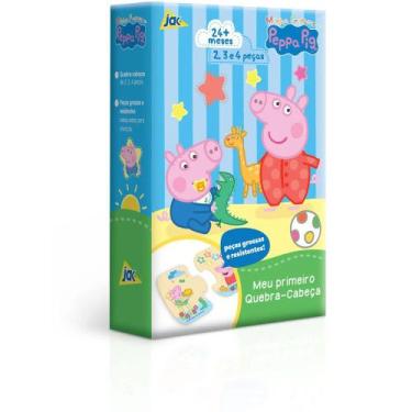 Meu Primeiro Quebra Cabeça Infantil Peppa Pig Peças Grandes - Nig