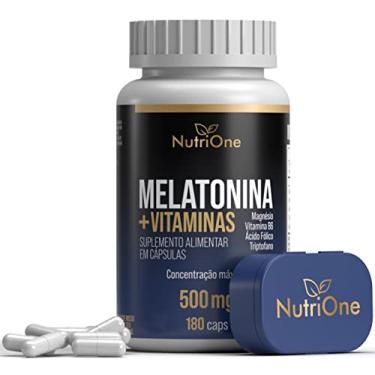 Imagem de Melatonina 180 Cápsulas + Triptofano, Magnésio, Metilfolato e Vitamina B6 - Nutrione