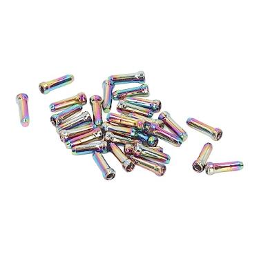 Imagem de Pontas de Cabo de Freio de Bicicleta, Liga de Alumínio Fácil de Instalar Tampa de Cabo de Freio de Bicicleta Prática para Bicicletas de Estrada (30PCS)