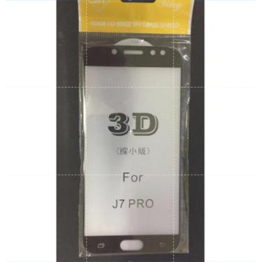 Imagem de Película De Vidro Para Samsung Galaxy J7 Pro Preto 3D - Tag