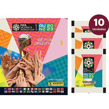 Imagem de Kit C/ 1 Álbum Brochura + 10 Envelopes de Figurinhas da Copa Do Mundo FIFA Feminina Austrália - Nova Zelândia 2023